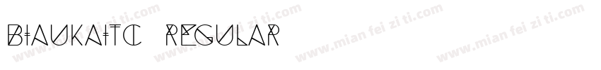 BiauKaiTC Regular字体转换
